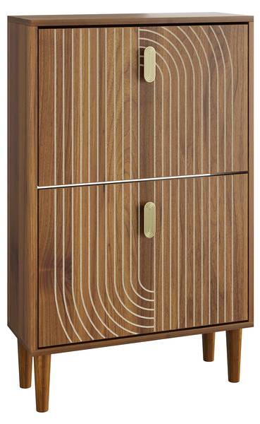 Schuhkommoden EtherealAra Braun - Holzwerkstoff - 60 x 96 x 24 cm