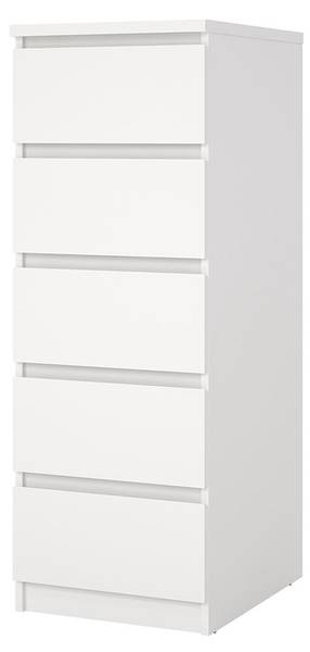 Kommode Naia Weiß - Holz teilmassiv - 41 x 112 x 50 cm