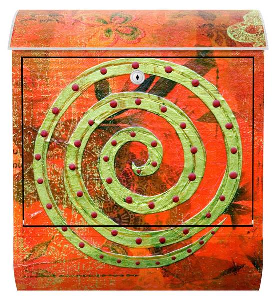 Briefkasten How wonderful Orange - Stahl - 39 x 46 x 13 cm