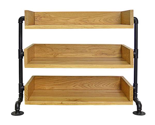 Schuhregal aus Massivholz DENAR 1 Braun - Eiche - 85 x 60 x 35 cm
