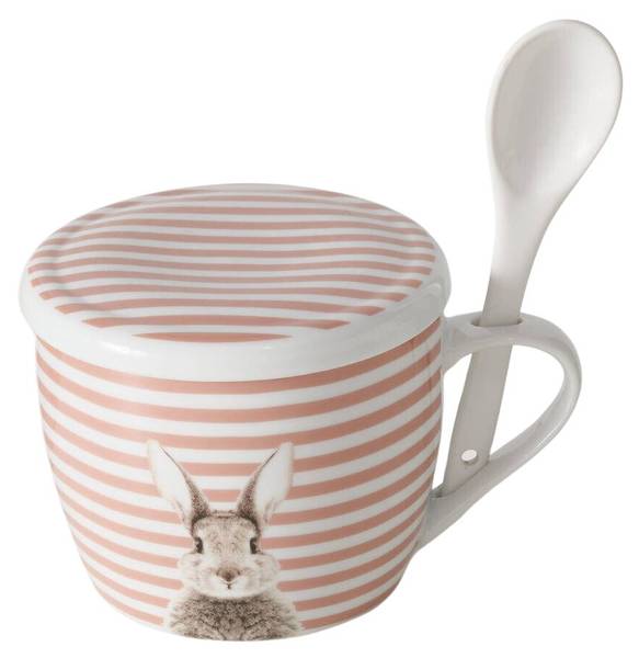 Tasse mit Deckel und Löffel FLUFFY kaufen