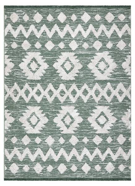 Teppich P14732 Grün - Baumwollstoff - 117 x 1 x 170 cm