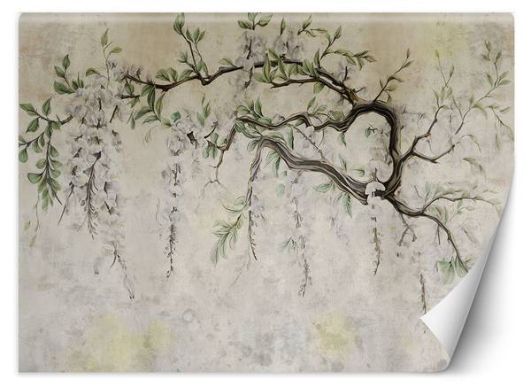 Fotobehang hangende bloemen minimalisme 150 x 105 cm