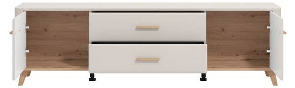 TV-Möbel Gosaldo Beige - Holzwerkstoff - 40 x 53 x 180 cm
