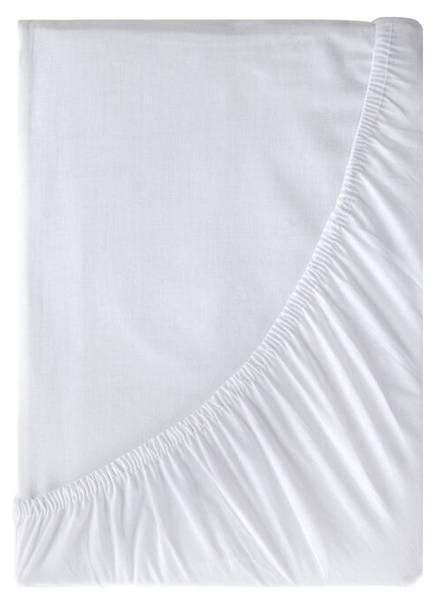 Spannbettlaken BASIC Weiß - Breite: 100 cm