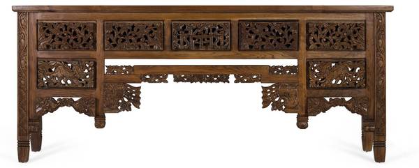 Konsolentisch 2334 Braun - Massivholz - 40 x 91 x 220 cm