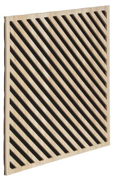 Dekorative Wandverkleidung EILEEN Braun - Holzwerkstoff - 1 x 58 x 58 cm
