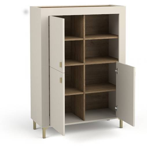 Kommode MOSSA Beige - Braun