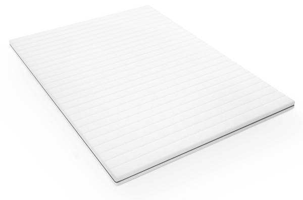 MatratzenTopper EntspannenTraum Weiß - Microfaser - Polyester - 100 x 5 x 200 cm