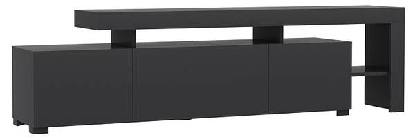 Meuble TV Beliz avec éclairage LED Anthracite