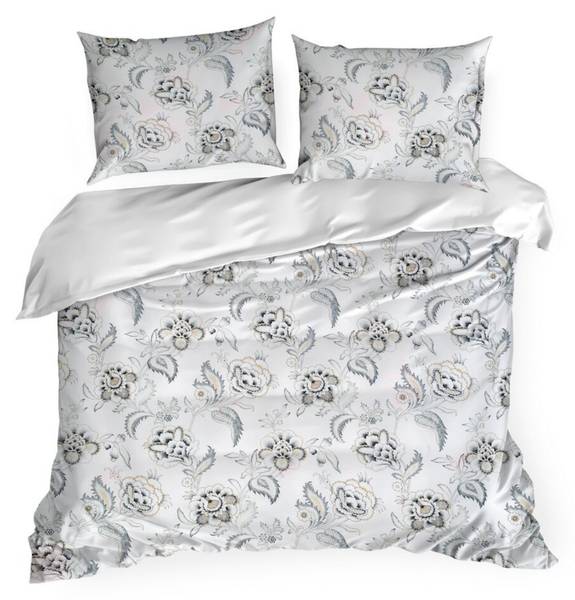 Bettwäsche SPRING/83 3er Set Weiß - Textil - 160 x 1 x 200 cm