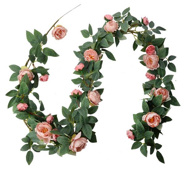 Kunstblume Girlande 47999 Pink - Kunststoff - 10 x 10 x 150 cm
