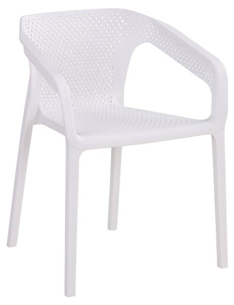 Chaise de jardin 2695 lot de 4 Blanc - Largeur : 220 cm