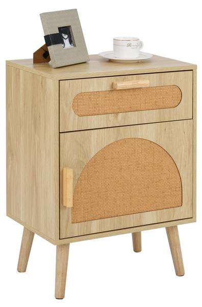 Nachtkastje TG32960ZMNL bruin - polyrotan - 30 x 61 x 45 cm