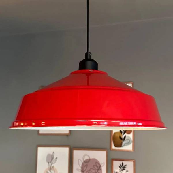 Pendelleuchte SYLCarmelo Rot - Metall - 35 x 18 x 35 cm