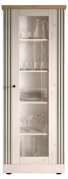 Kast COUNTRY wit - plaatmateriaal op houtbasis - 72 x 192 x 44 cm