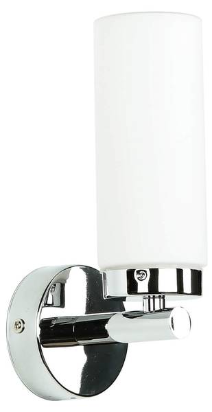 Wandleuchte LUXOR Grau - Glas - Metall - 8 x 22 x 11 cm