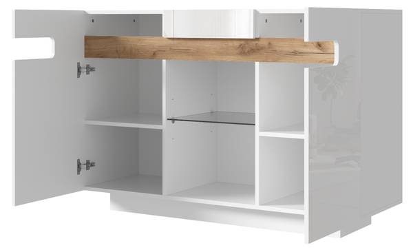 Sideboard GLOWMU Ⅲ Weiß - Holzwerkstoff - 120 x 80 x 40 cm