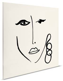 Leinwandbild Faces 3 30 x 30 cm