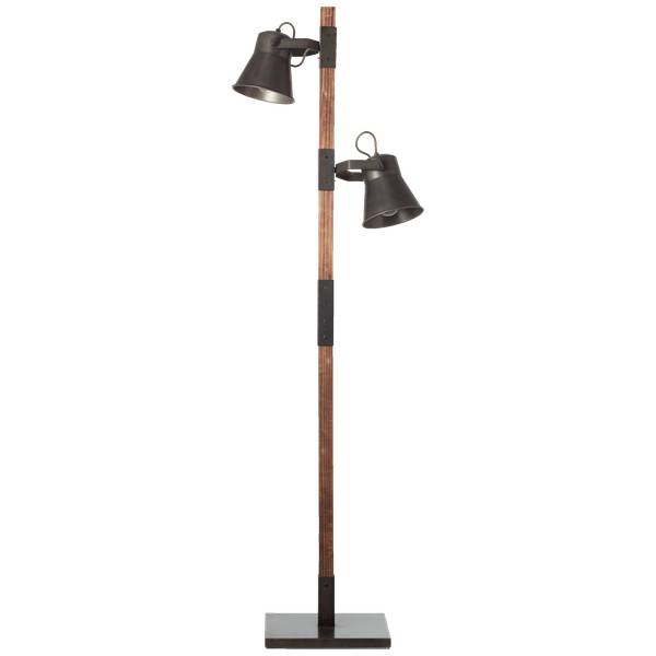 Stehlampen 16121523 1 Schwarz - Holz teilmassiv - 51 x 154 x 30 cm