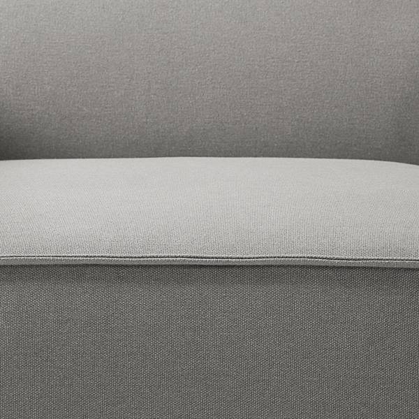 Ecksofa KINX mit Longchair Webstoff Osta: Graubraun - Breite: 260 cm - Longchair davorstehend rechts - Sitztiefenverstellung