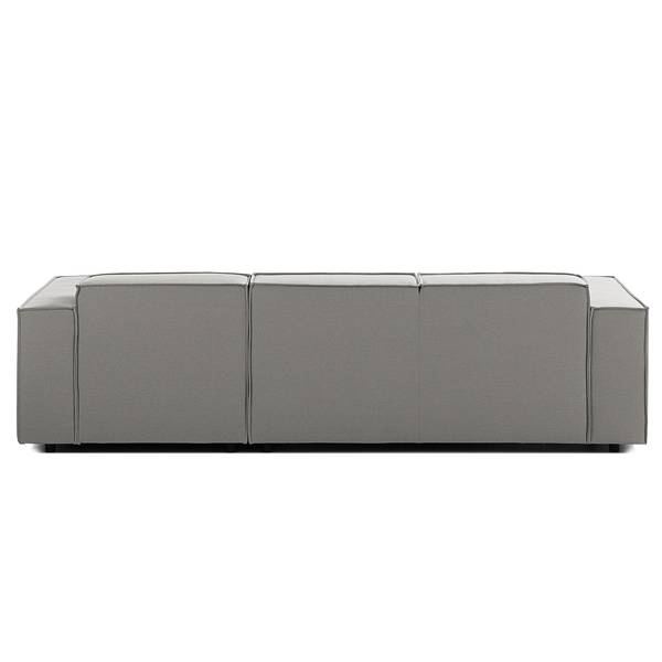 Ecksofa KINX mit Longchair Webstoff Osta: Graubraun - Breite: 260 cm - Longchair davorstehend rechts - Sitztiefenverstellung