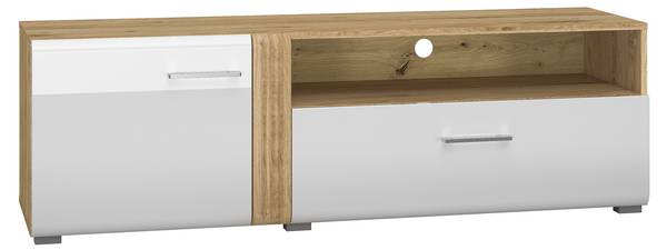 Lowboard ADAGIO Braun - Weiß - Holzwerkstoff - 150 x 47 x 42 cm