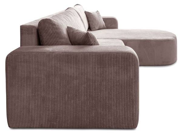 Ecksofa SOPRANO Pink - Polyester - 271 x 80 x 175 cm