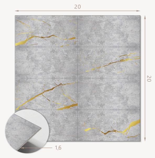 Vinyl tegels 00057090 (20er - Set) 20 x 20 cm
