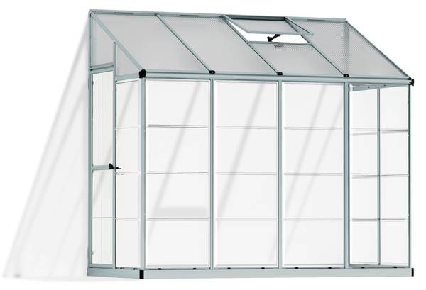 Minigewächshaus Lean To 124 x 225 x 244 cm