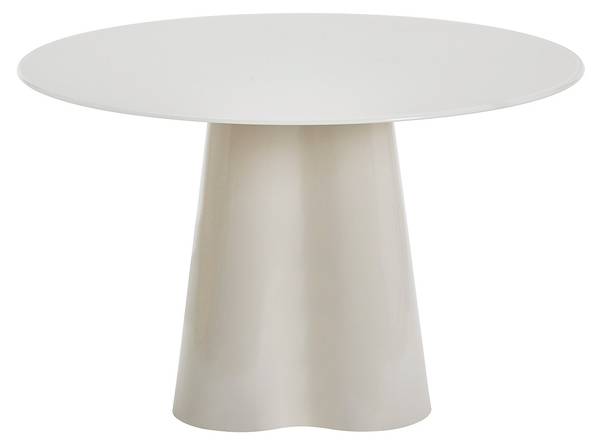 Esstisch AVALINA Beige - Glas - 120 x 76 x 120 cm