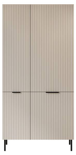 Kleiderschrak Almera Braun - Holzwerkstoff - 90 x 186 x 52 cm