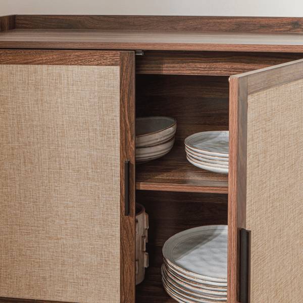 Sideboard JETSON Braun - Holzwerkstoff - 80 x 79 x 40 cm