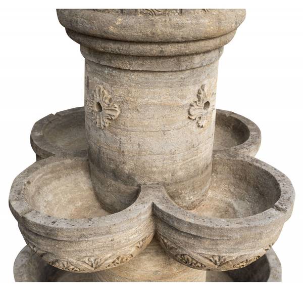 Wandbrunnen LEBENSQUELLE Grau - Stein - 75 x 163 x 75 cm
