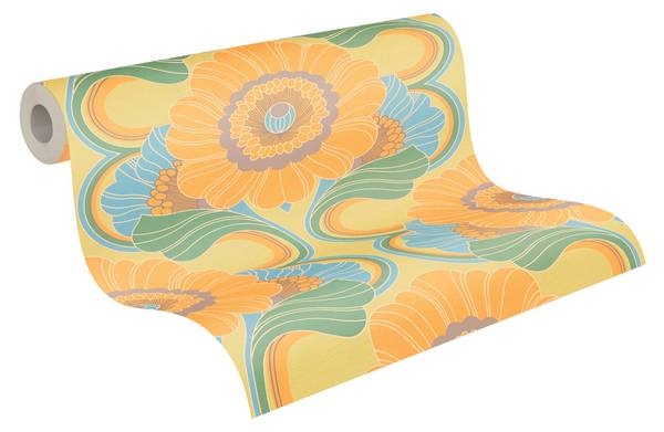 Vliestapete 395301-GU Gelb - Kunststoff - 53 x 1 x 850 cm
