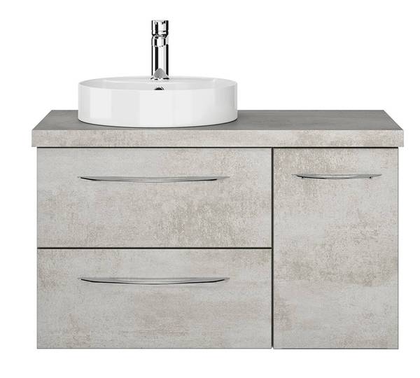 Waschtisch VILLATORO-66-41 Grau - Holzwerkstoff - 88 x 61 x 45 cm