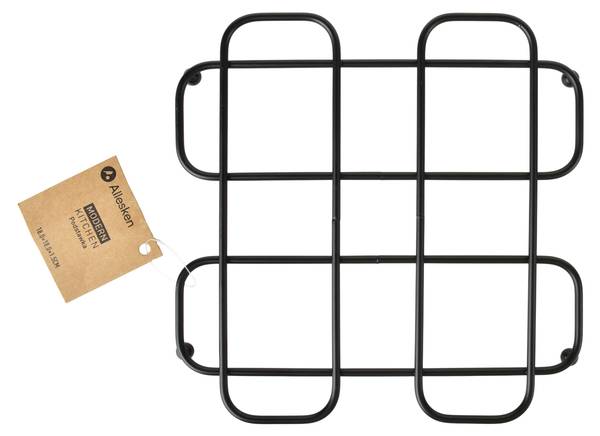 Untertasse MODERN KITCHEN Schwarz - Metall - 19 x 2 x 19 cm