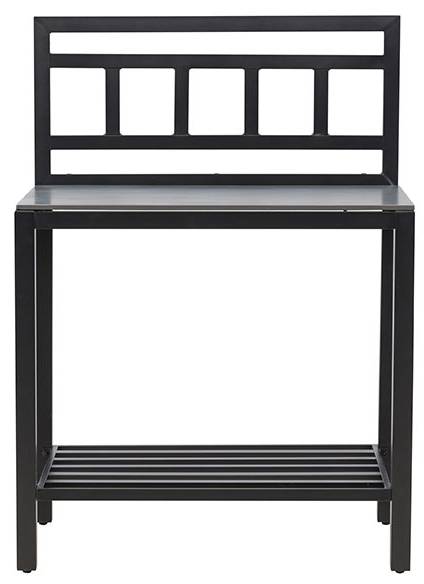 Buitenkeuken Alicante zwart - metaal - 60 x 128 x 90 cm