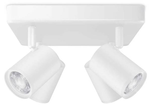 Deckenleuchte A-550124 Weiß - ABS - 22 x 22 x 13 cm