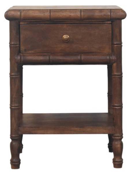 Table de Chevet Bamboo Marron - Manguier - 45 x 60 x 36 cm