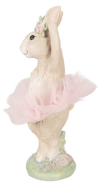 Dekorationsfigur Kaninchen 53214 Beige - Kunststoff - 9 x 27 x 10 cm
