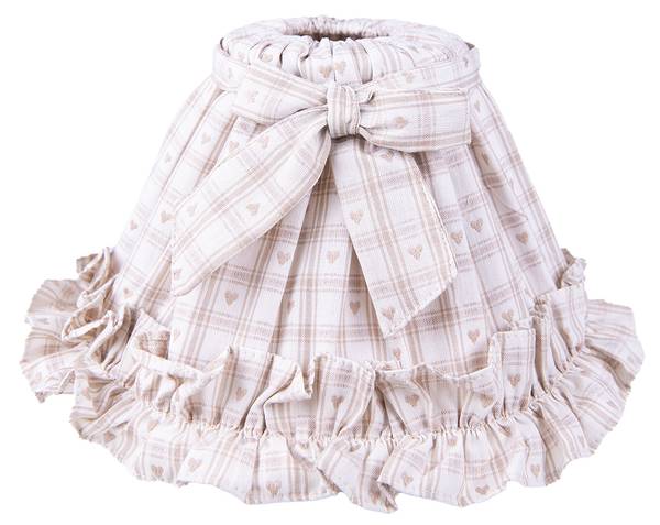 Lampenkap Brady beige - textiel - 23 x 15 x 23 cm