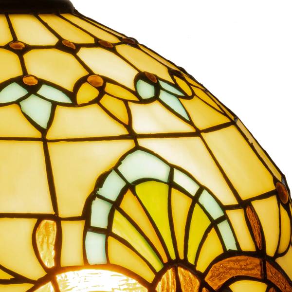 Tiffany Stehlampe 7253 Weiß - Glas - 40 x 165 x 40 cm