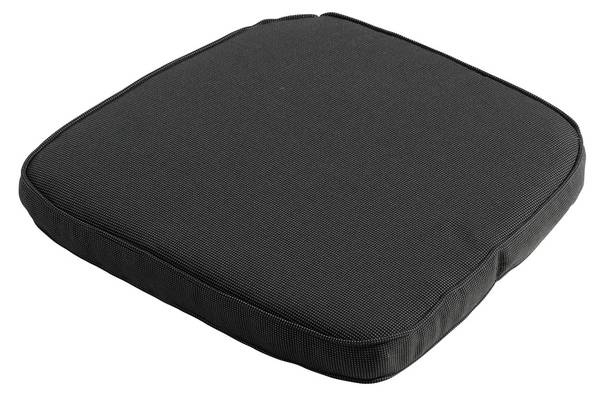 Sitzpolster Rippe 4er-Set Schwarz