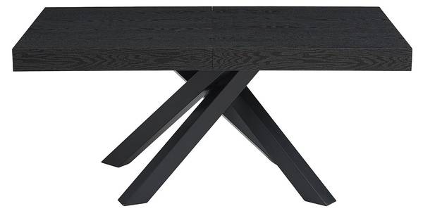 Essgruppe CATONAV Schwarz - Holz teilmassiv - 240 x 75 x 90 cm