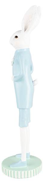 Decoratie Beeld Konijn Easter&Ugust wit - kunststof - 10 x 40 x 10 cm