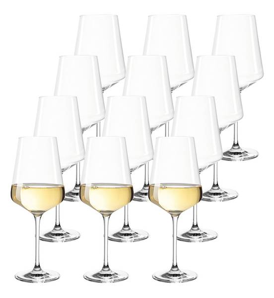 Weißweingläser Puccini 12er Set Kristallglas - 7 x 24 x 7 cm