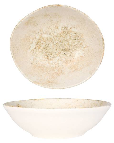 Geschirrset Nacrous 24 tlg Beige - Porzellan - Höhe: 2 cm