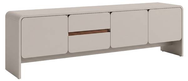 TV-Board DYSARA Beige - Holz teilmassiv - 180 x 51 x 39 cm