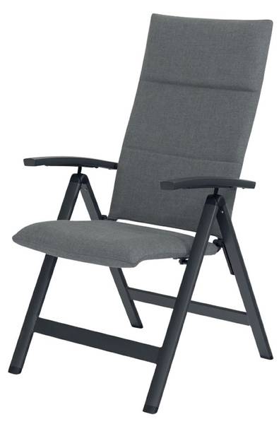 Klappsessel ARONA Grau - Metall - 60 x 116 x 68 cm
